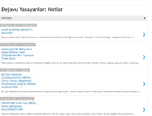 Tablet Screenshot of dejavuyasayanlarnotlar.blogspot.com