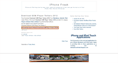 Desktop Screenshot of iphonesfreak.blogspot.com