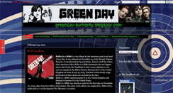 Desktop Screenshot of greenday-authority.blogspot.com