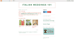 Desktop Screenshot of italianweddings101.blogspot.com