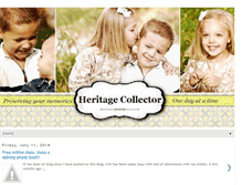 Tablet Screenshot of heritagecollectorstorybook.blogspot.com