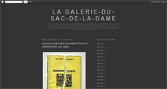 Desktop Screenshot of galeriedusacdeladame.blogspot.com