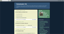 Desktop Screenshot of homesteaderlife.blogspot.com