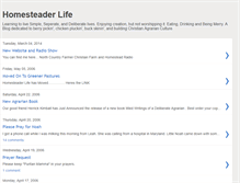 Tablet Screenshot of homesteaderlife.blogspot.com