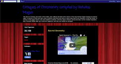 Desktop Screenshot of critiquesofchristianity.blogspot.com