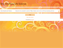 Tablet Screenshot of mrsandrewsscience.blogspot.com