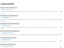 Tablet Screenshot of my-blessedlife.blogspot.com