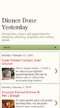 Mobile Screenshot of dinnerdoneyesterday.blogspot.com