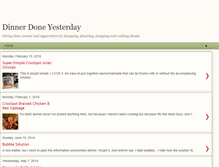 Tablet Screenshot of dinnerdoneyesterday.blogspot.com