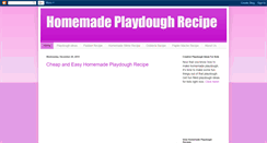 Desktop Screenshot of homemadeplaydoughrecipe.blogspot.com