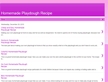 Tablet Screenshot of homemadeplaydoughrecipe.blogspot.com