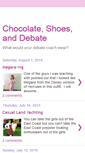 Mobile Screenshot of chocolateshoesanddebate.blogspot.com