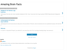 Tablet Screenshot of amazingbrainfacts.blogspot.com