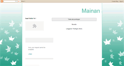 Desktop Screenshot of mainananak-nuparman.blogspot.com