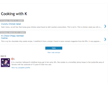 Tablet Screenshot of cookingwithk.blogspot.com