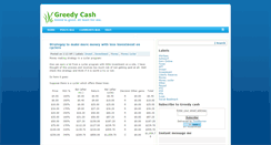 Desktop Screenshot of greedycash.blogspot.com