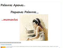 Tablet Screenshot of apenaspalavrasapenas.blogspot.com