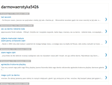 Tablet Screenshot of darmowaerotyka5426.blogspot.com