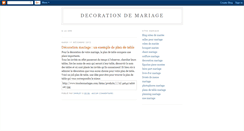 Desktop Screenshot of decoration-de-mariage.blogspot.com