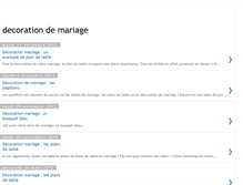 Tablet Screenshot of decoration-de-mariage.blogspot.com