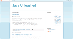 Desktop Screenshot of javaunleashed.blogspot.com