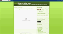 Desktop Screenshot of makethediference.blogspot.com