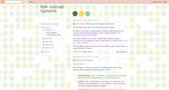 Desktop Screenshot of dalleandeagliappennini.blogspot.com