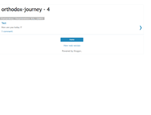 Tablet Screenshot of orthodox-journey.blogspot.com