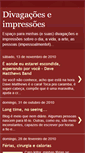 Mobile Screenshot of divagacoeseimpressoes.blogspot.com