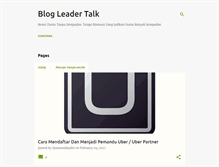 Tablet Screenshot of blogleadertalk.blogspot.com