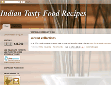 Tablet Screenshot of indiantastyfoodrecipes.blogspot.com