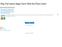 Tablet Screenshot of gamemagicfarm.blogspot.com