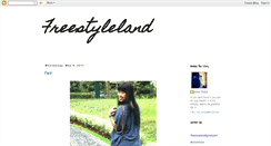 Desktop Screenshot of freestyleland.blogspot.com
