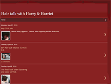 Tablet Screenshot of hairtalkwithharryandharriet.blogspot.com