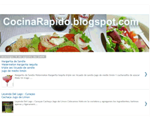 Tablet Screenshot of cocinarapido.blogspot.com