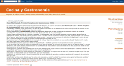 Desktop Screenshot of cocinaygastronomia.blogspot.com