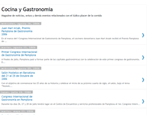 Tablet Screenshot of cocinaygastronomia.blogspot.com