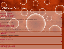 Tablet Screenshot of dailycancernewsevents.blogspot.com