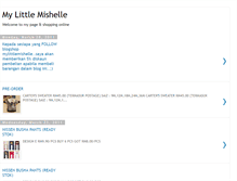 Tablet Screenshot of mylittlemishelle.blogspot.com