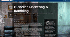 Desktop Screenshot of marketingandrambling.blogspot.com