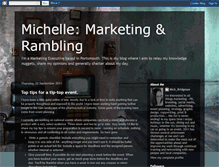 Tablet Screenshot of marketingandrambling.blogspot.com