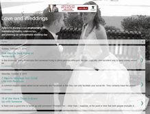 Tablet Screenshot of loveandweddings.blogspot.com