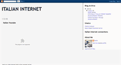 Desktop Screenshot of italianinternet.blogspot.com