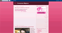 Desktop Screenshot of corazonesmagicos.blogspot.com