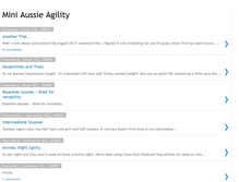 Tablet Screenshot of miniaussieagility.blogspot.com