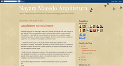 Desktop Screenshot of nayaramacedoarquitetura.blogspot.com