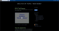 Desktop Screenshot of analysisoftupacdearmama.blogspot.com