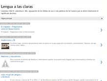 Tablet Screenshot of lenguaalasclaras.blogspot.com