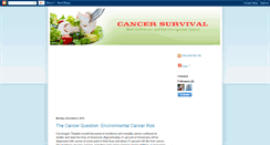 Desktop Screenshot of cancersurvivalinfo.blogspot.com