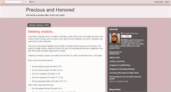 Desktop Screenshot of preciousandhonored.blogspot.com